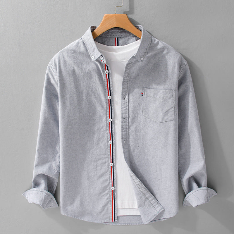 British Style Oxford Cotton Men's Shirt