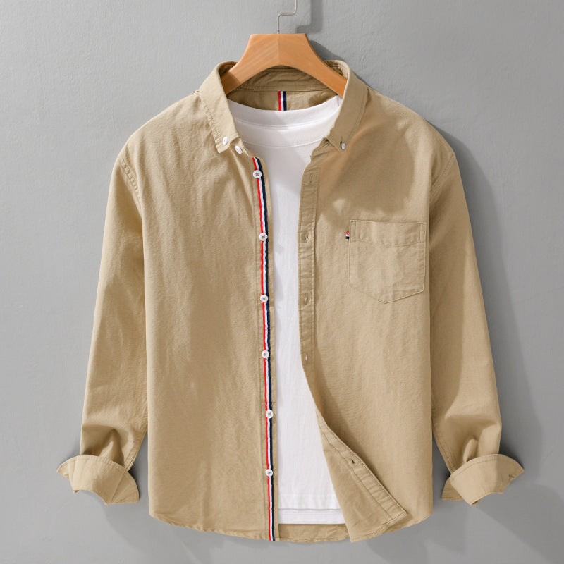 British Style Oxford Cotton Men's Shirt