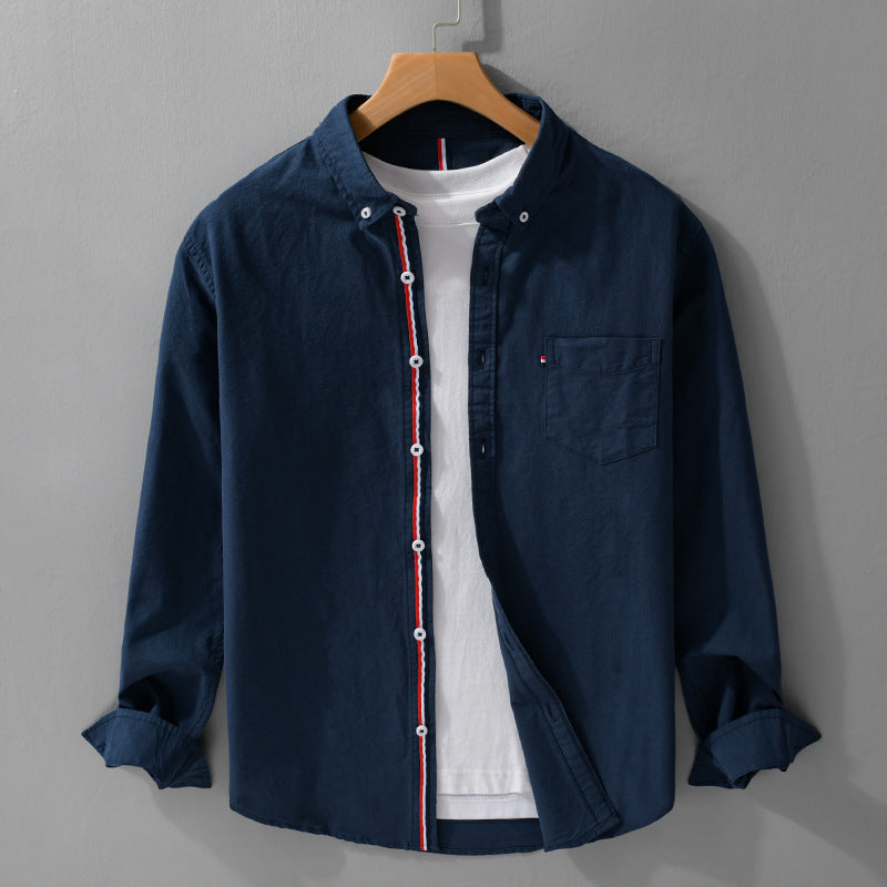 British Style Oxford Cotton Men's Shirt
